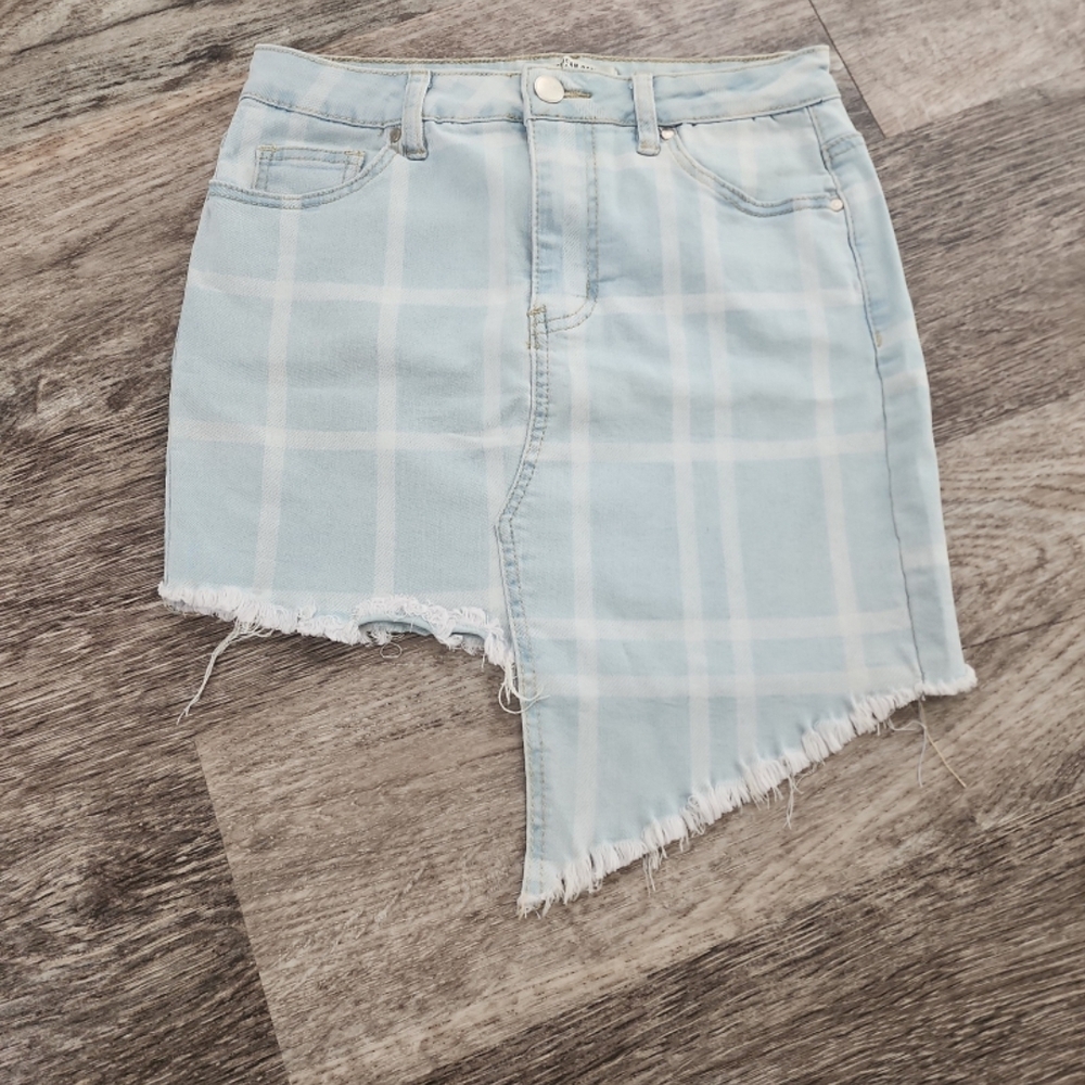 American Bazi Light Blue Denim Skirt